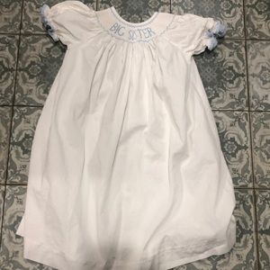 Smocked “Big Sister” Dress